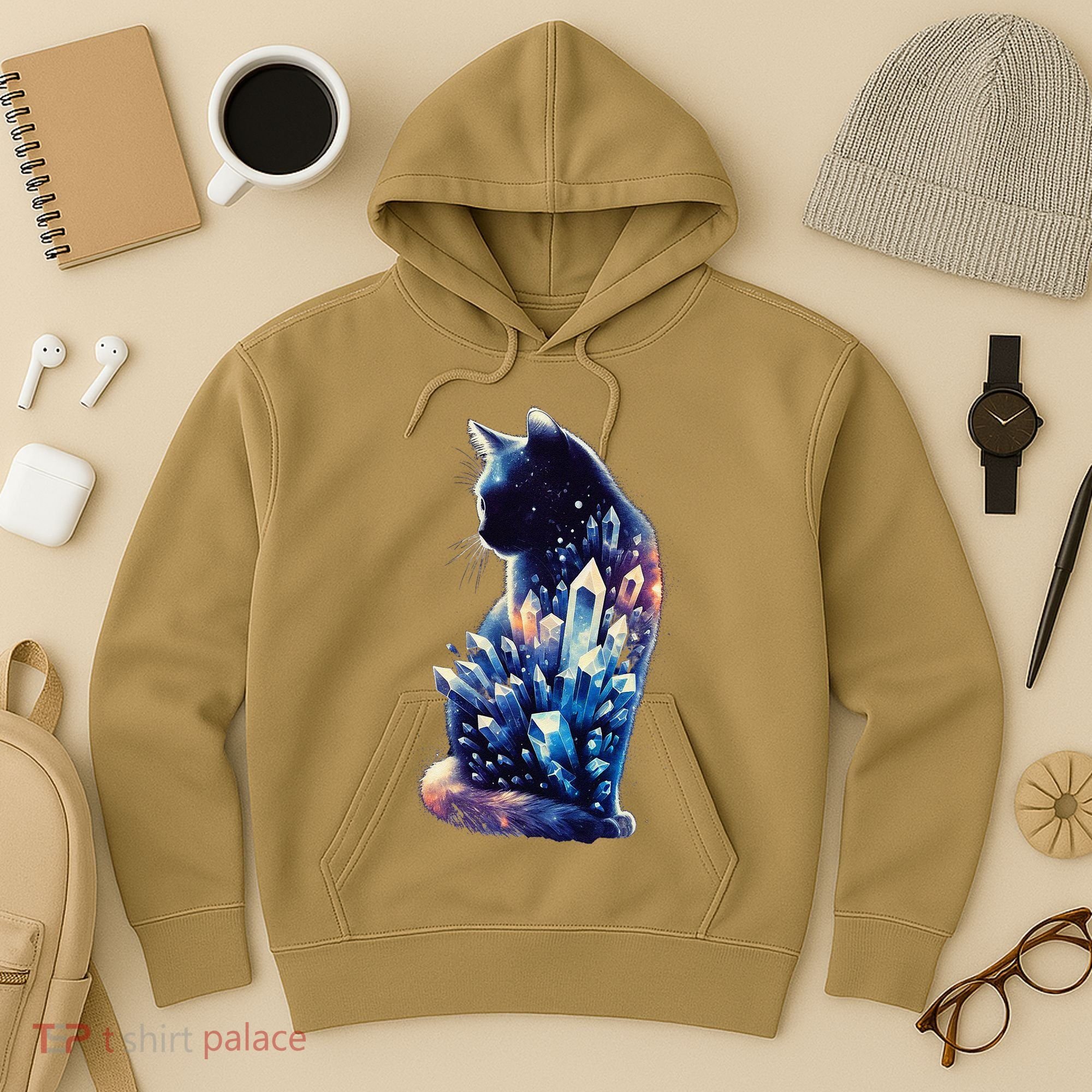 Mystical Cat Fusion Beautiful Celestial Unique Hoodie