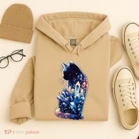 Mystical Cat Fusion Beautiful Celestial Unique Hoodie thumb 4