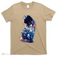 Mystical Cat Fusion Beautiful Celestial Unique T-Shirt thumb 0