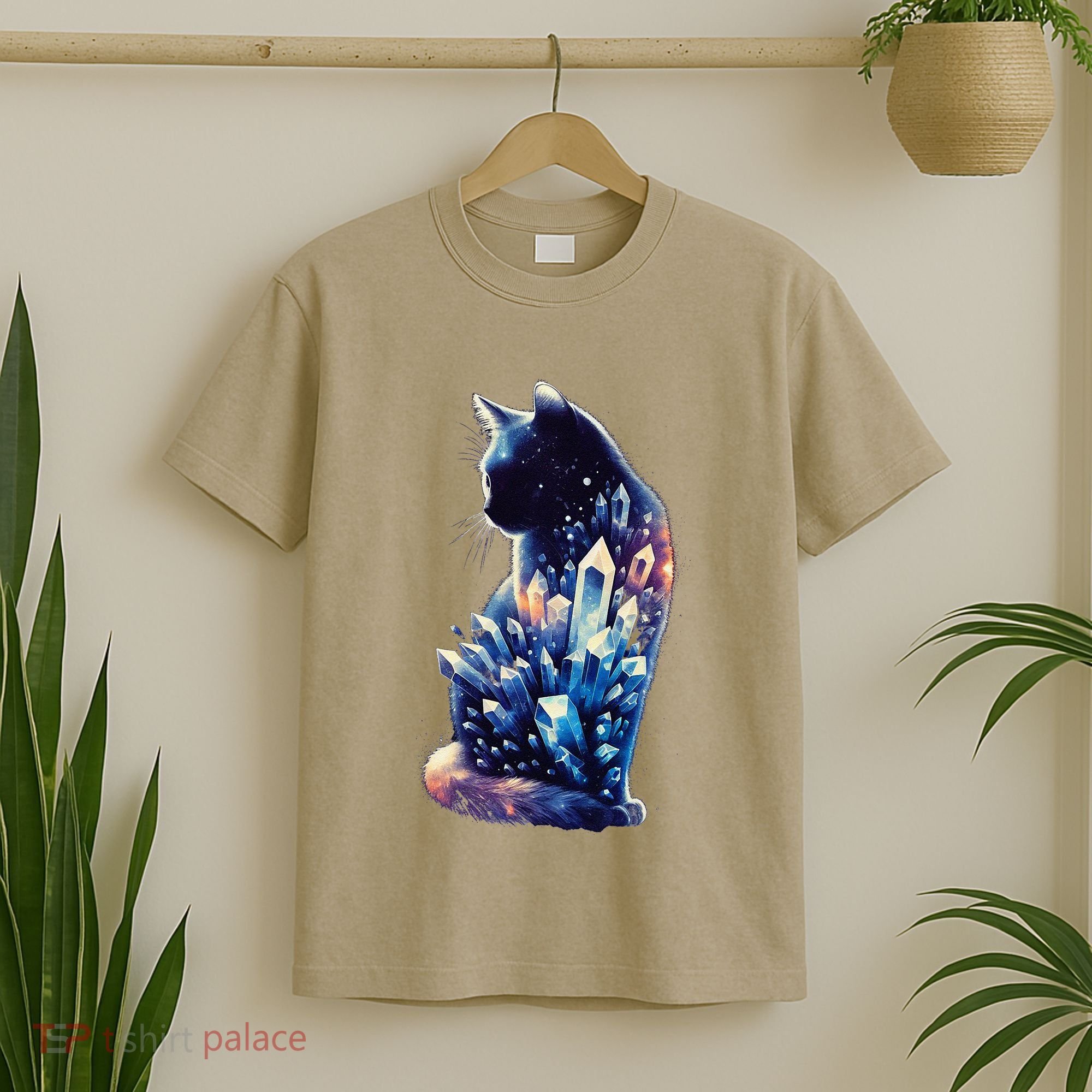 Mystical Cat Fusion Beautiful Celestial Unique T-Shirt