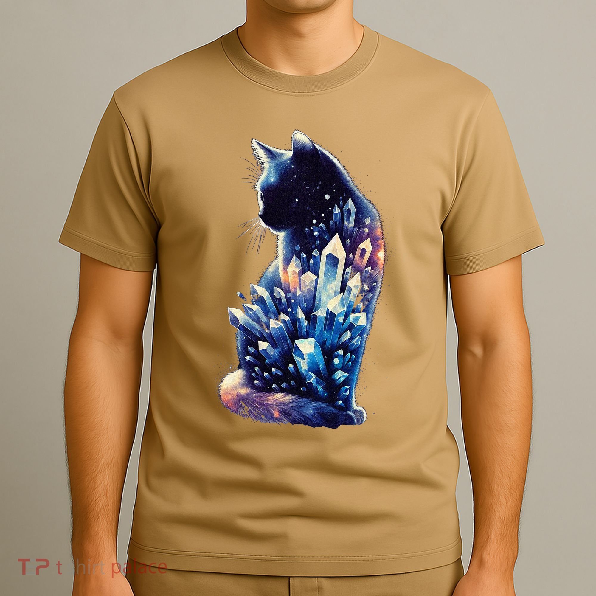 Mystical Cat Fusion Beautiful Celestial Unique T-Shirt
