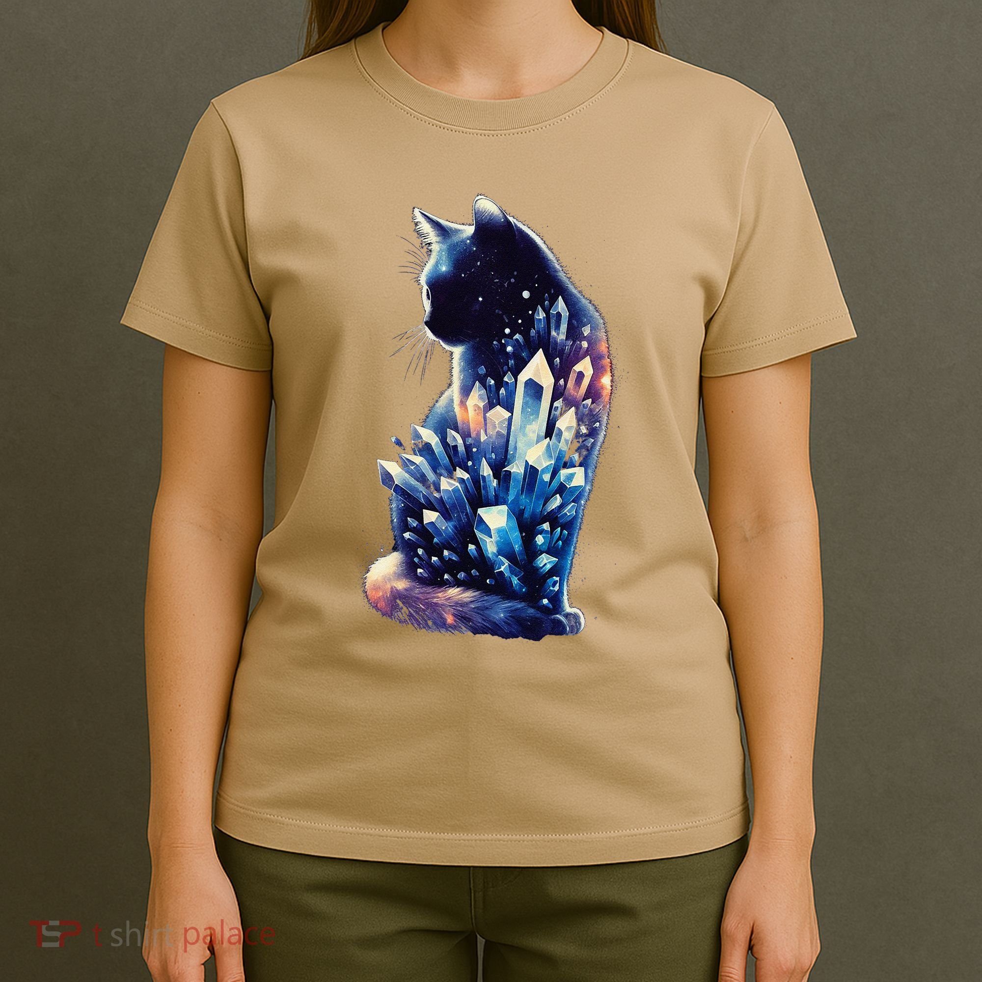 Mystical Cat Fusion Beautiful Celestial Unique T-Shirt