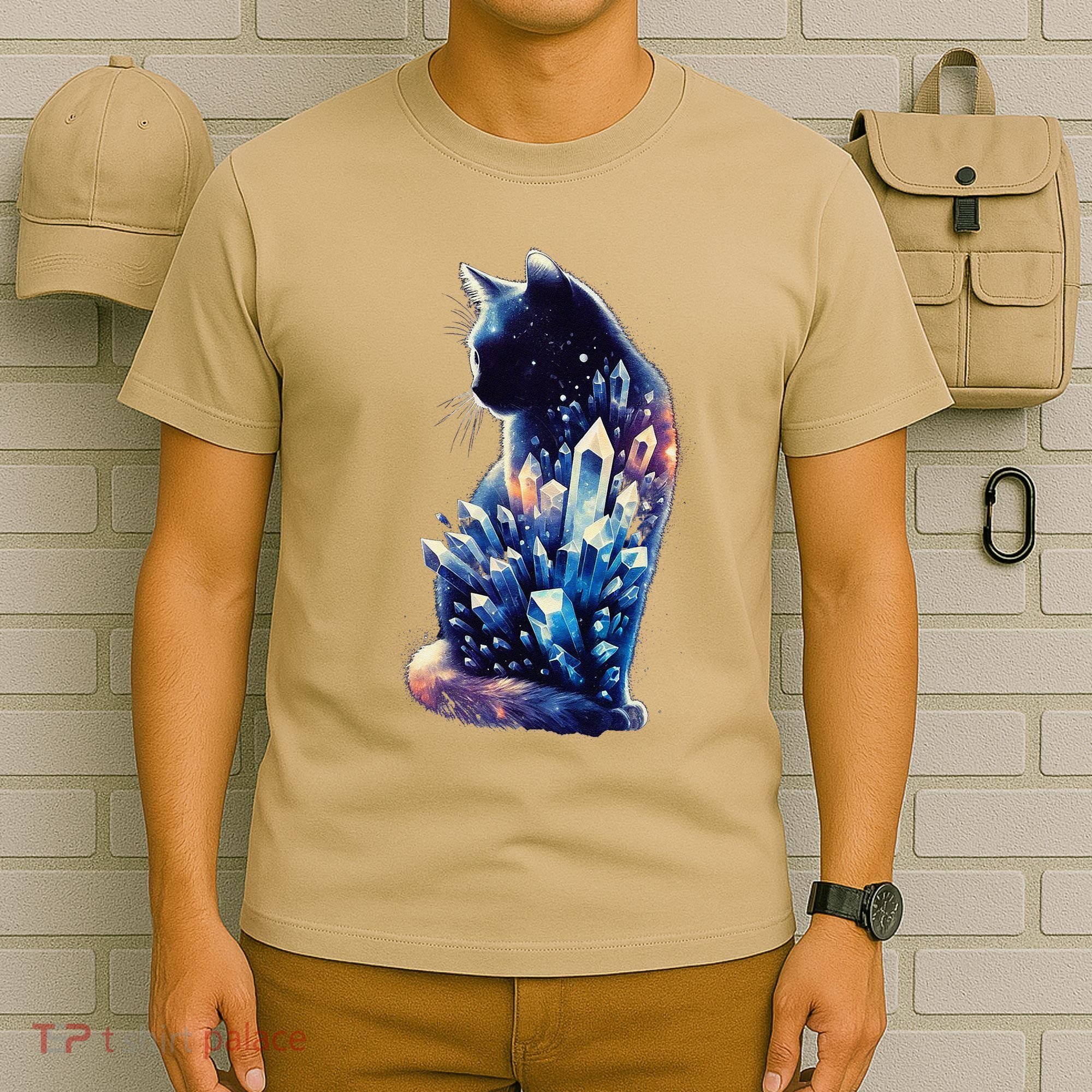 Mystical Cat Fusion Beautiful Celestial Unique T-Shirt