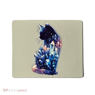 Mystical Cat Fusion Beautiful Celestial Unique Mousepad