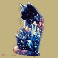 Mystical Cat Fusion Beautiful Celestial Unique Mousepad thumb 1