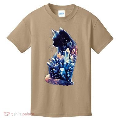 Mystical Cat Fusion Beautiful Celestial Unique Kids T-Shirt