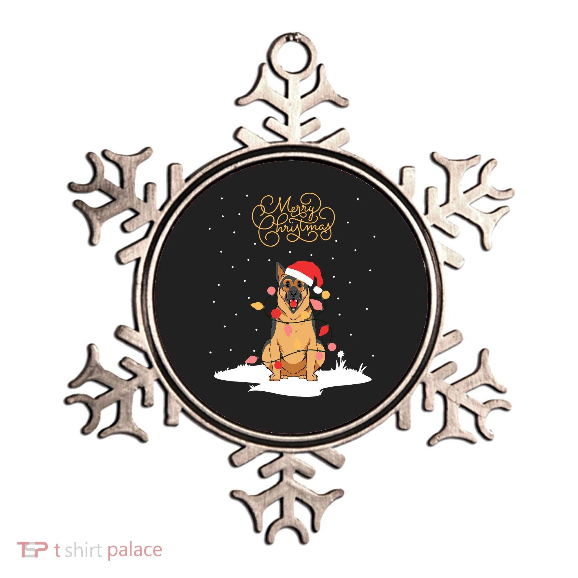 Merry Christmas Funny Xmas Christmas German Shepherd Ornament