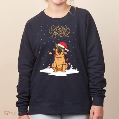 Merry Christmas Funny Xmas Christmas German Shepherd Women's Sweatshirt