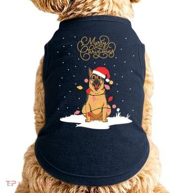 Merry Christmas Funny Xmas Christmas German Shepherd Doggie Tank