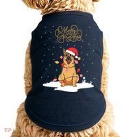 Merry Christmas Funny Xmas Christmas German Shepherd Doggie Tank thumb 0