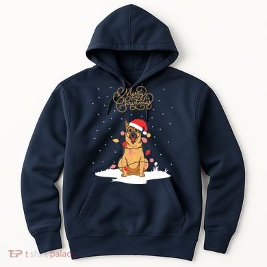 Merry Christmas Funny Xmas Christmas German Shepherd Hoodie