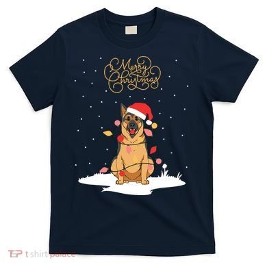 Merry Christmas Funny Xmas Christmas German Shepherd T-Shirt