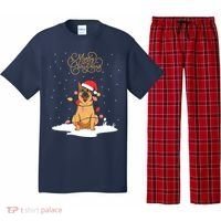 Merry Christmas Funny Xmas Christmas German Shepherd Pajama Set thumb 0