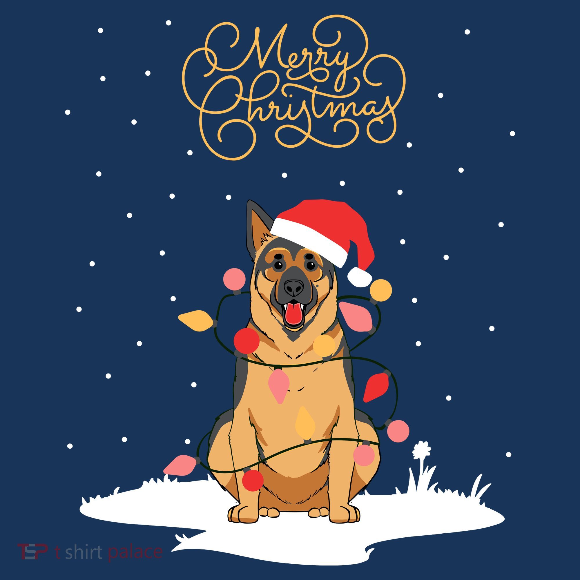 Merry Christmas Funny Xmas Christmas German Shepherd Women's Hoodie
