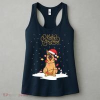 Merry Christmas Funny Xmas Christmas German Shepherd Women's Tank Top thumb 3