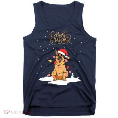 Merry Christmas Funny Xmas Christmas German Shepherd Tank Top