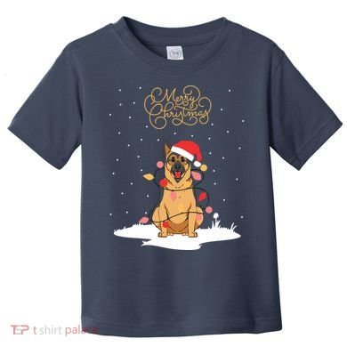 Merry Christmas Funny Xmas Christmas German Shepherd Toddler T-Shirt