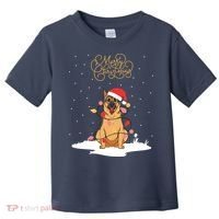 Merry Christmas Funny Xmas Christmas German Shepherd Toddler T-Shirt thumb 0
