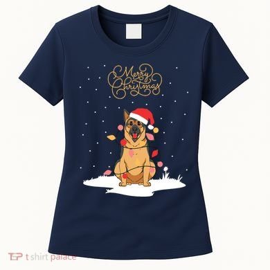 Merry Christmas Funny Xmas Christmas German Shepherd Women's T-Shirt