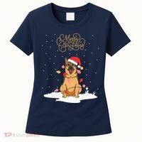 Merry Christmas Funny Xmas Christmas German Shepherd Women's T-Shirt thumb 0