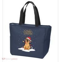 Merry Christmas Funny Xmas Christmas German Shepherd Tote Bag thumb 3