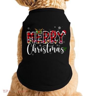 Merry Christmas Festive Cute Holiday Doggie Tank
