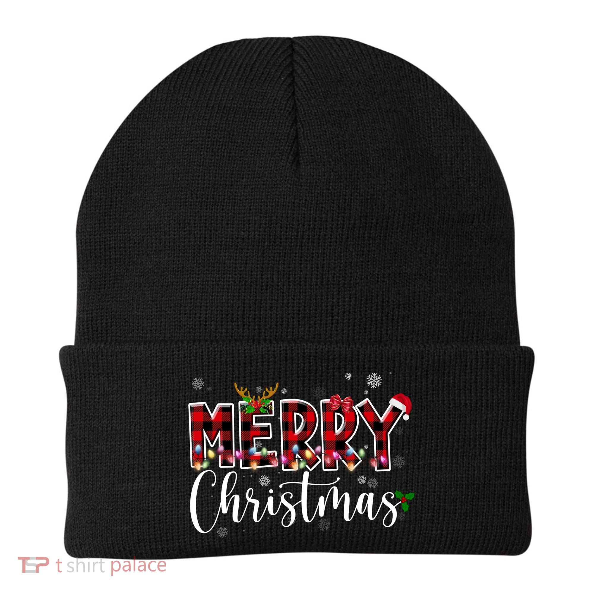 Merry Christmas Festive Cute Holiday Beanie