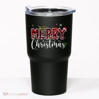 Merry Christmas Festive Cute Holiday Tumbler thumb 0