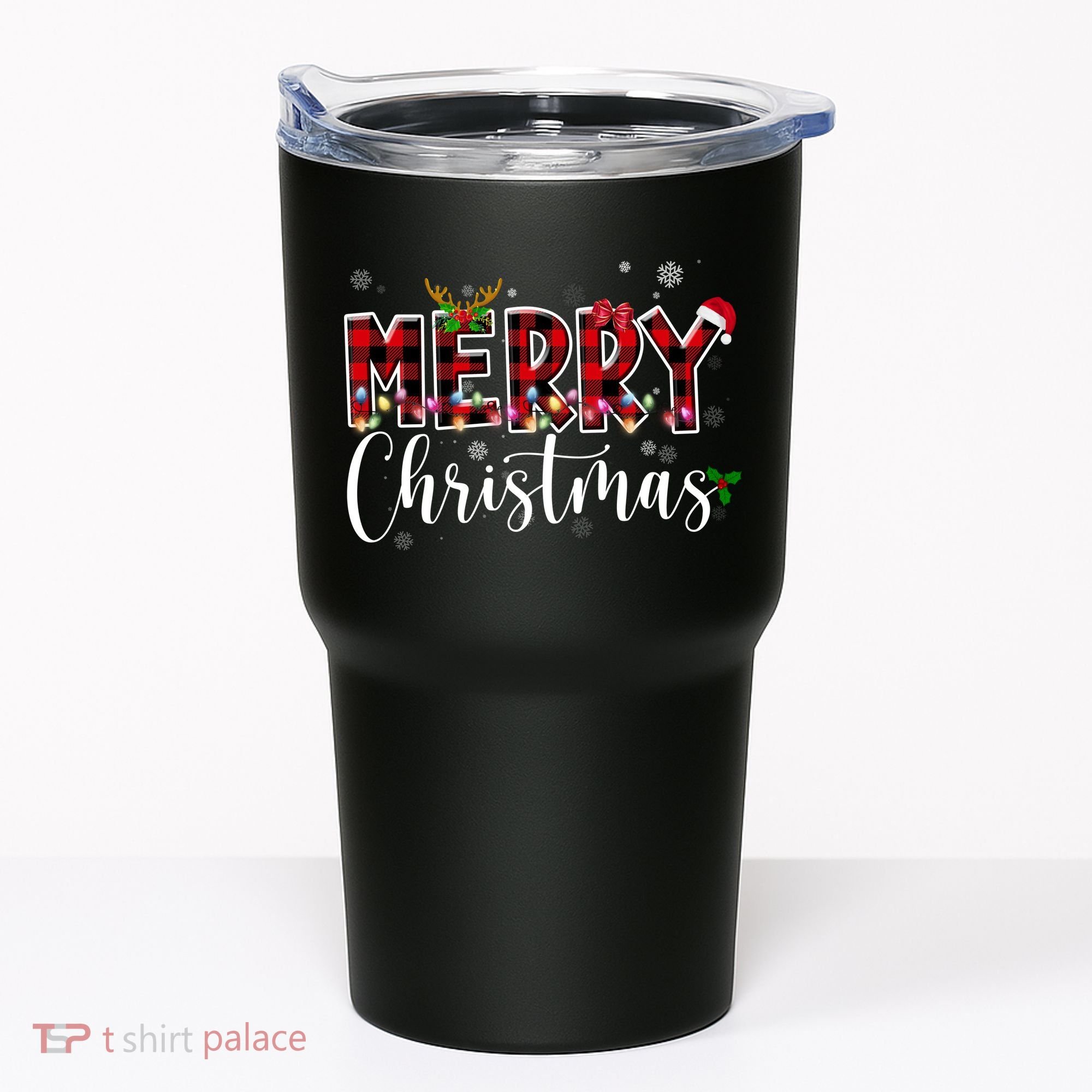 Merry Christmas Festive Cute Holiday Tumbler