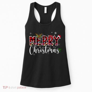 Merry Christmas Festive Cute Holiday Women's Tank Top