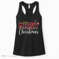 Merry Christmas Festive Cute Holiday Women's Tank Top thumb 0