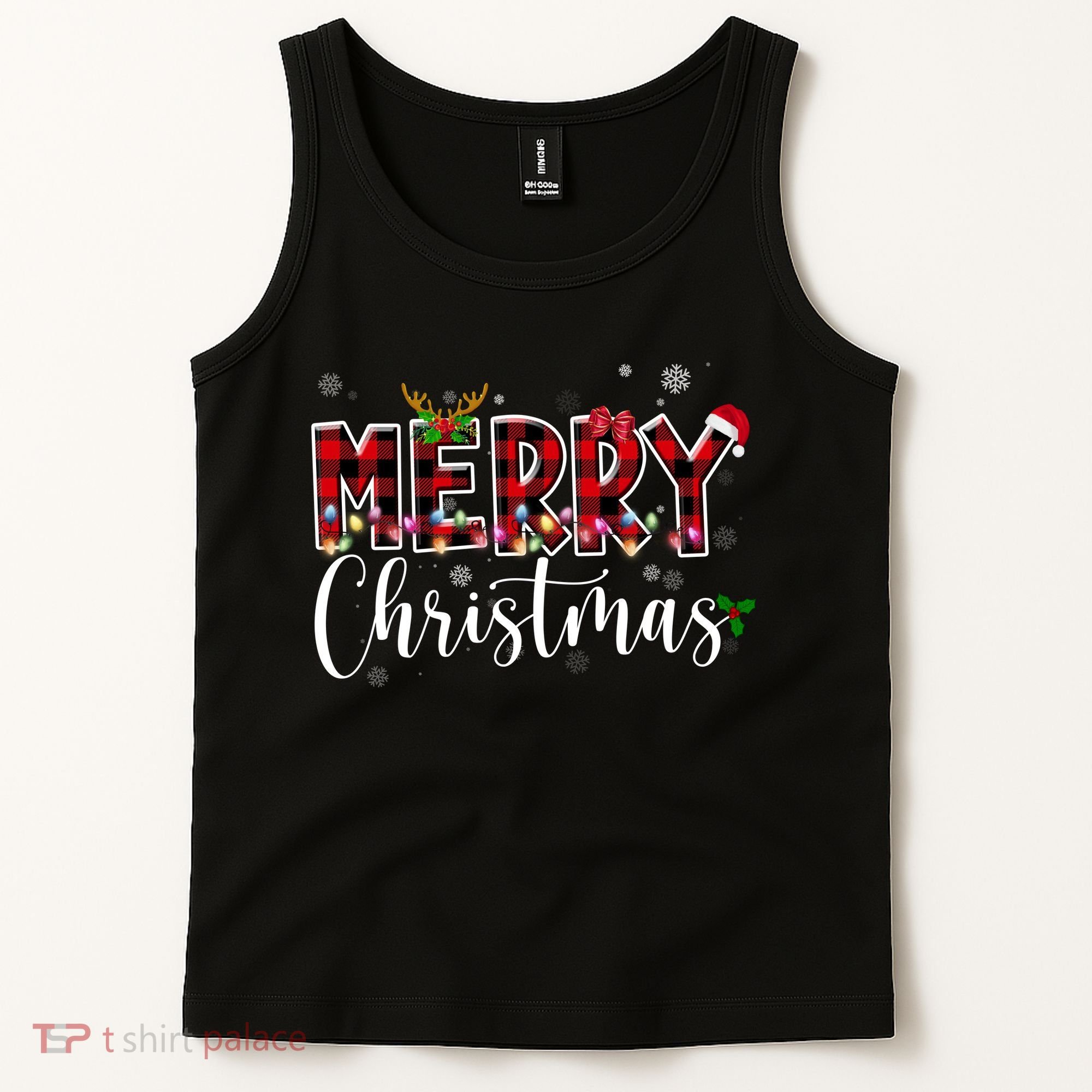 Merry Christmas Festive Cute Holiday Tank Top