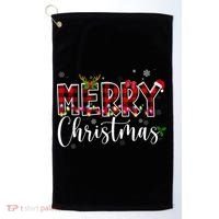 Merry Christmas Festive Cute Holiday Golf Towel thumb 0