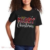 Merry Christmas Festive Cute Holiday Kids T-Shirt thumb 2
