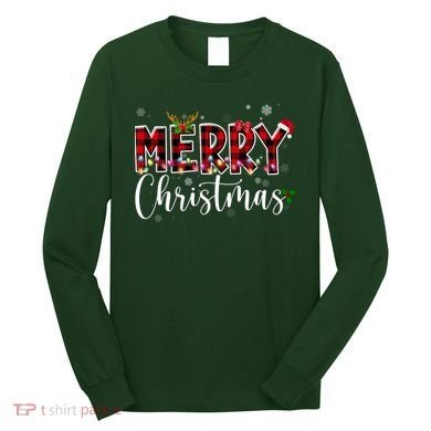 Merry Christmas Festive Cute Holiday Long Sleeve Shirt