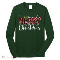 Merry Christmas Festive Cute Holiday Long Sleeve Shirt thumb 0