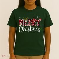 Merry Christmas Festive Cute Holiday T-Shirt thumb 4