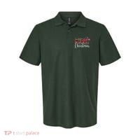 Merry Christmas Festive Cute Holiday Polo thumb 0