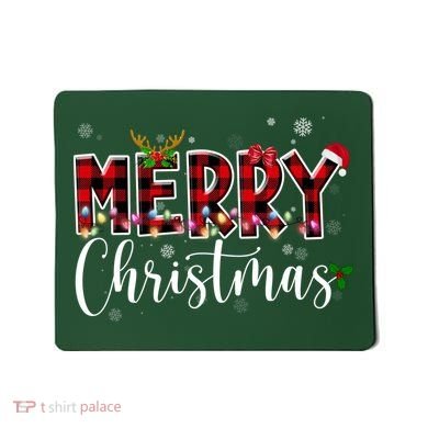 Merry Christmas Festive Cute Holiday Mousepad