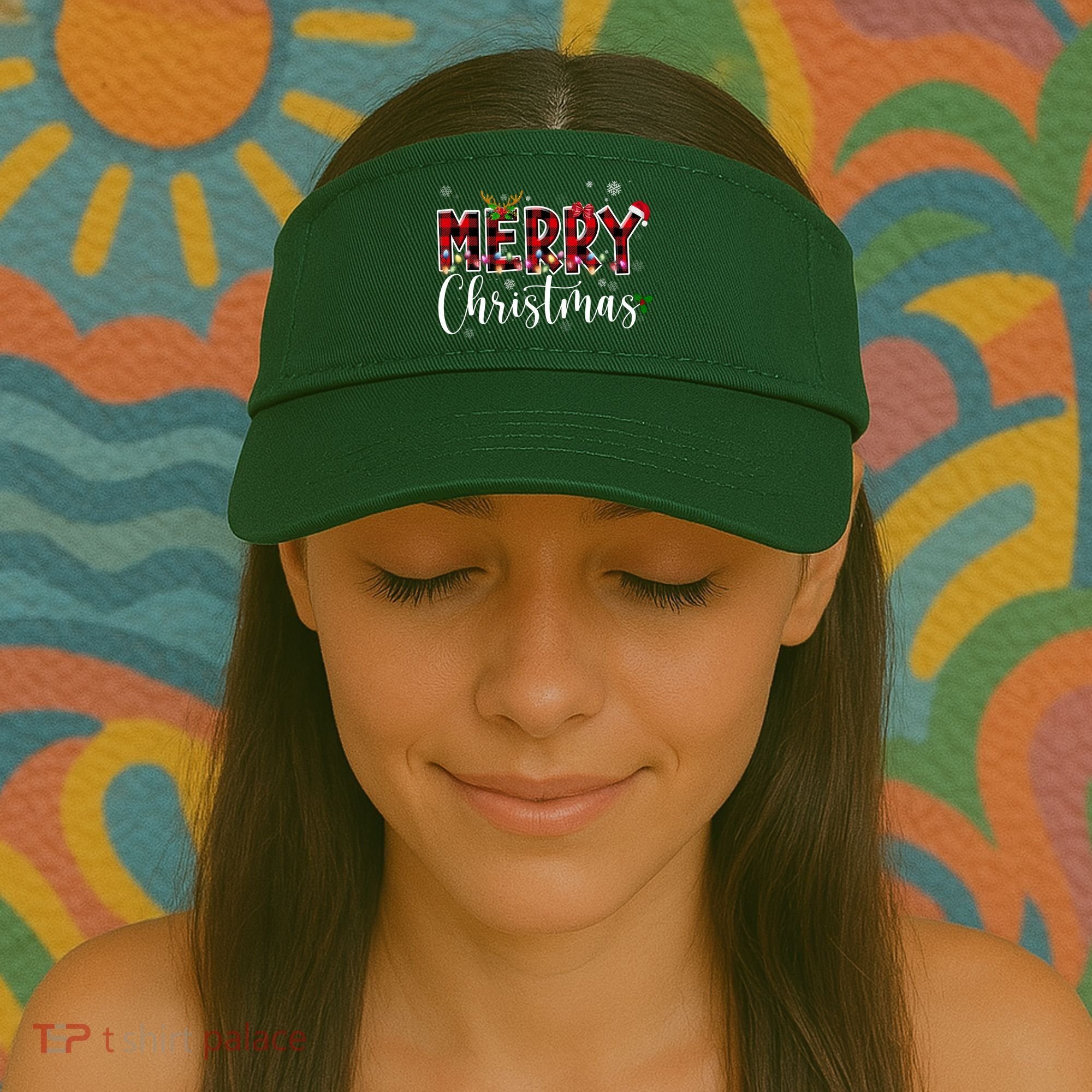 Merry Christmas Festive Cute Holiday Visor