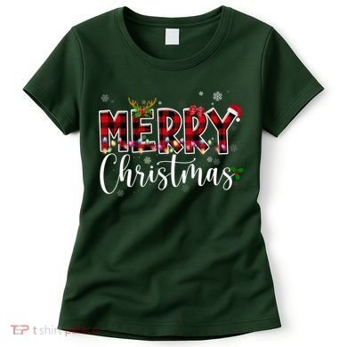 Merry Christmas Festive Cute Holiday Women's T-Shirt