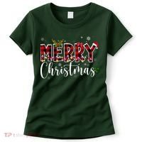 Merry Christmas Festive Cute Holiday Women's T-Shirt thumb 0