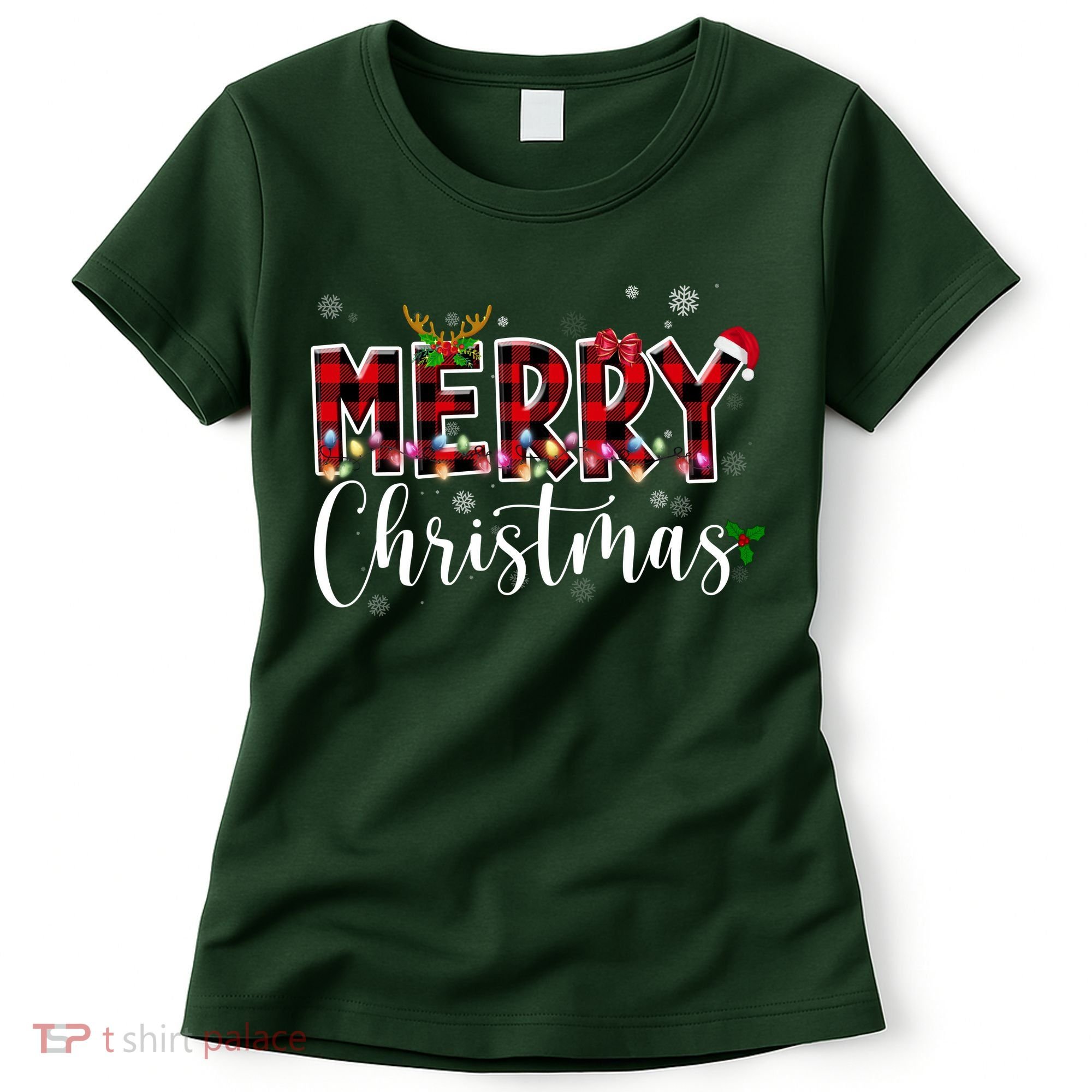 Merry Christmas Festive Cute Holiday Women's T-Shirt