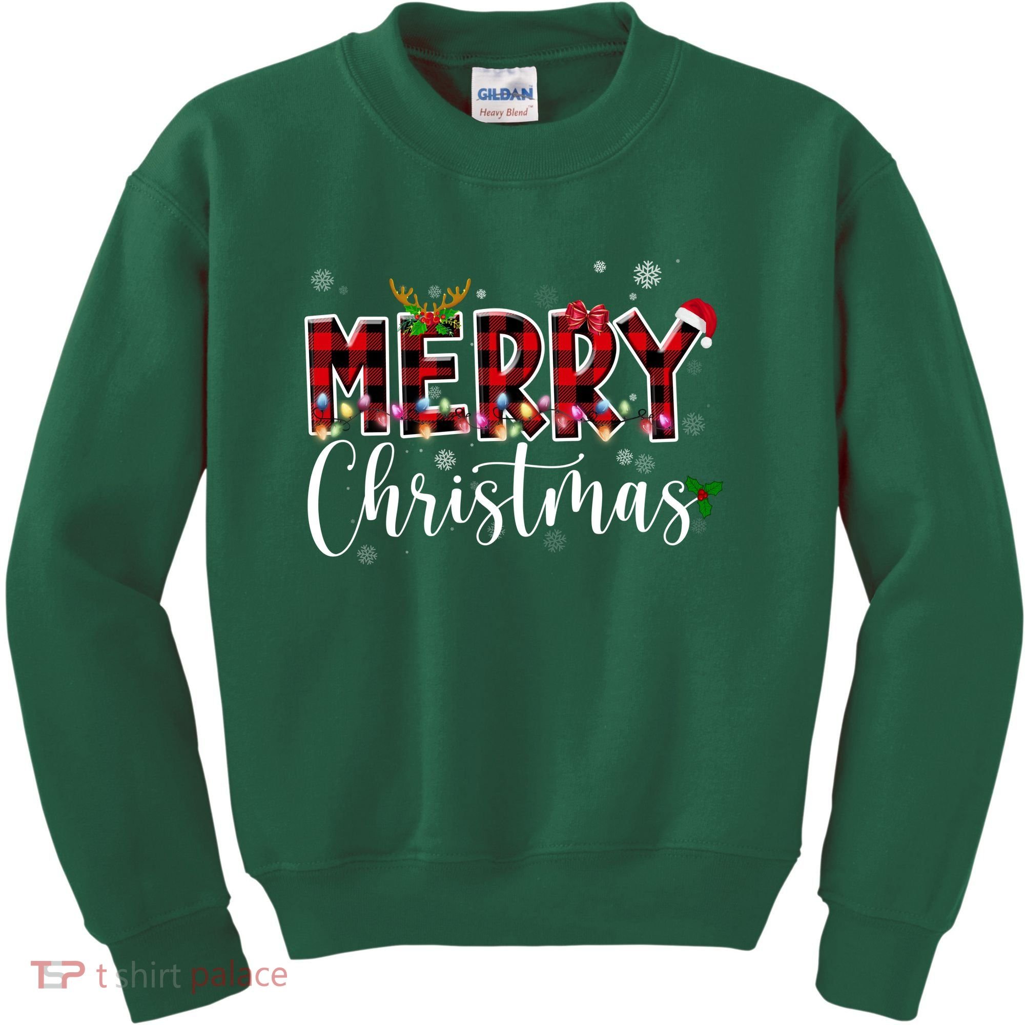Merry Christmas Festive Cute Holiday Kids Sweatshirt