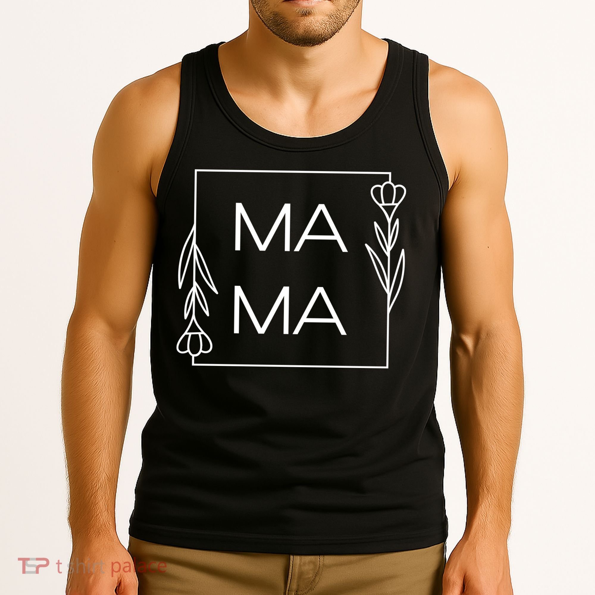 Mama Cute Flower Mother's Day Gift Tank Top