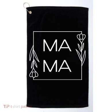 Mama Cute Flower Mother's Day Gift Golf Towel