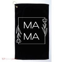 Mama Cute Flower Mother's Day Gift Golf Towel thumb 0