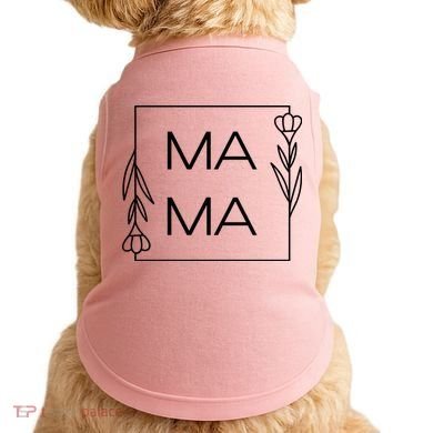 Mama Cute Flower Mother's Day Gift Doggie Tank