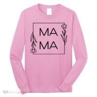 Mama Cute Flower Mother's Day Gift Long Sleeve Shirt thumb 0