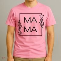 Mama Cute Flower Mother's Day Gift T-Shirt thumb 3